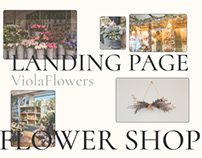 Landing page for flower shop ViolaFlowers