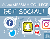 Messiah College Social Media poster
