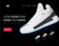 Online Shoes Website Landing Page - Concept