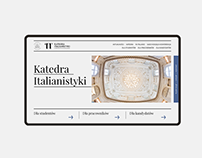 Department of Italian Studies website redesign