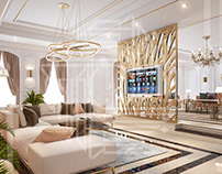 Luxurious Living Area-Designed by UR Designs