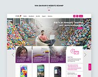 A VIVA website re-design.