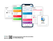 Allied Insurance Mobile App UI Design