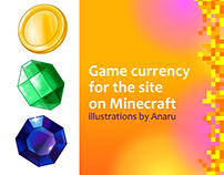 Game currency for the site on Minecraft