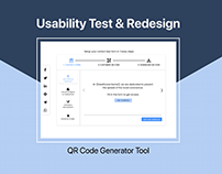 QR code Generator Usability Test & Redesign