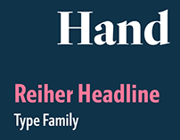 Reiher Headline type family