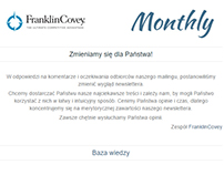 E-mail - Newsletter FranklinCovey Monthly