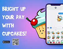 iMessage Stickers - Cupcake Adventures
