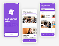 E-learning mobile app design