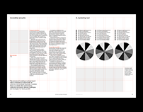 US Letter Annual Report Grid System for InDesign