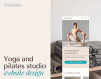 Website design for Yoga and pilates studio