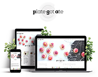 Plategotate Food Blog Website Design