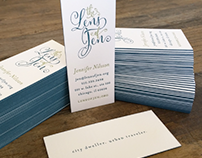 The Lens of Jen branding and business cards