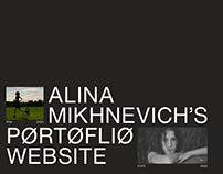 PHOTOGRAPHER ALINA MIKHNEVICH WEBDESIGN CONCEPT