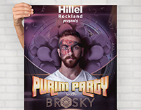 Hillel Rockland Purim Party Flyer