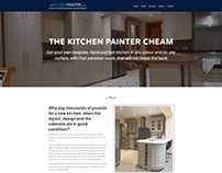Website design with DiVi for The Kitchen Painter Cheam