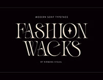 Free Fashion Wacks - Logo Font