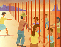 Border Wall Illustration