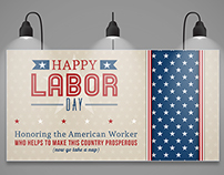 Happy Labor Day Billboard
