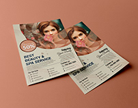 Beauty Spa Care Modern Flyer Design