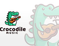 Crocodile Music Logo Template