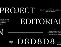 Editorial design #D8D8D8 digital Magazine