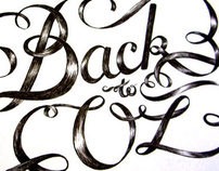 Back To Oz - ink lettering