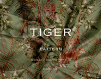 TROPICAL FOREST. Print pattern botanical tropic design