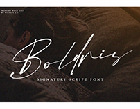 FREE | Boldris Signature Script Font