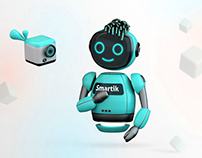 Smartik & Ubic — mascots for Fintech company