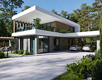 Modern villa in Kharkiv (Architectural project)