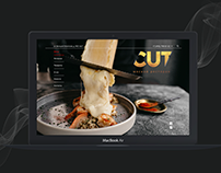 Meat restaurant CUT. Website concept