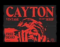 Cayton - Vintage Sharp Serif Font - FREE Font