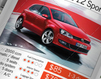 Tri-fold Brochure: Rent a Car