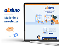 U&Sluno - Mailchimp newsletter