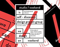 studio / weekend identity menual