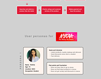 NYKAA- User personas and journey map
