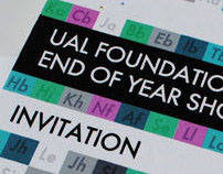 UAL Foundation Art & Design End of Year Show Invitation