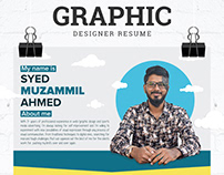 Graphic Designer Resume Mockup Free