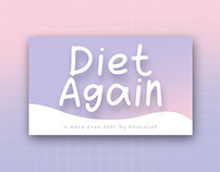 Diet Again font free for commercial used