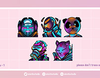 custom emotes and badges for twitch streamer