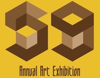 POSTER DESIGN FOR THE COLLEGE ANNUAL ART EXHIBITION