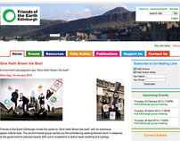 Friends of the Earth Edinburgh • website design