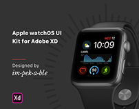 Apple watchOS UI Kit for Adobe XD