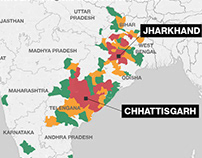 A Map of India's Maois conflict