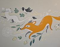 Wall mural "Woodland stories"
