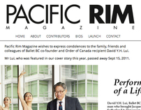 Pacific Rim Magazine Website