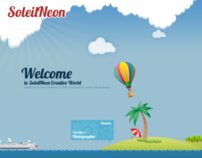 SoleilNeon website design