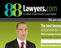 Promotional one page flyer for 88Lawyers.com