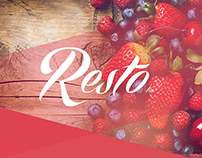 Resto - Restaurant web UI design